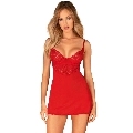 obsessive - ingridia chemise tanga rojo xs/s