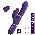 pretty love - zalin rabbit vibrator pearls 4 in 1 purple