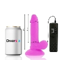 diversia - dildo flexible con vibracion morado 17 cm -o- 3.3 cm