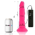 diversia - dildo flexible con vibracion rosa 23 cm -o- 4.3 cm