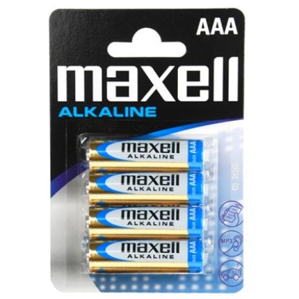 4x Pilhas Maxell AAA