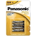 4x Pilhas Panasonic Bronze AAA LR03