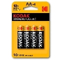 kodak - xtralife alkaline battery aa lr6 blister * 4