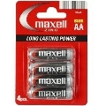 4x Pilhas Maxell AA R6