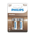 2x Pilhas Philips C LR14 Blister