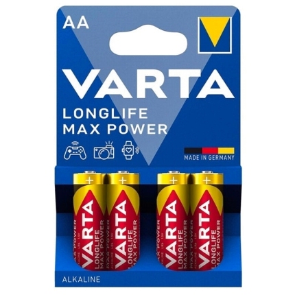 4x Pilhas Varta Max Power AA LR6