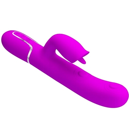 Vibrador Rabbit Pretty Love com Língua Rosa