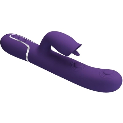 Vibrador Rabbit Pretty Love com Língua Roxo