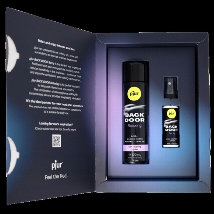 Kit Lubrificante e Spray Relaxante Pjur Prazer Anal