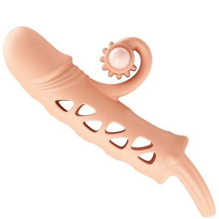 Manga para Pene Long Romance Beige