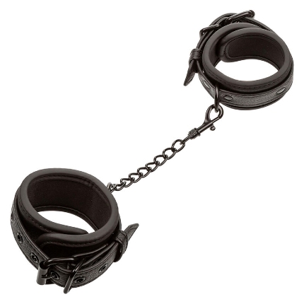 calexotics - nocturnal leather wrist cuffs adjustable black