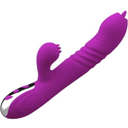 armony - fairy multifunction vibrator double tongue violet heat effect