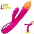 armony - vibrador estimulador flexible efecto calor fucsia