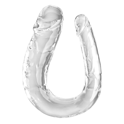 Dildo Duplo King Cock Double Trouble Transparente 44 cm