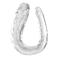 Dildo Duplo King Cock Double Trouble Transparente 44 cm