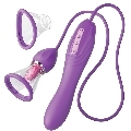 fantasy for her - ultimate pleasure max suction hose with stimulating tongue purple