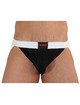 burn - 004 jock shiny black / white s