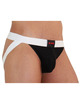 burn - 004 jock brillante negro / blanco s