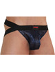 burn - 006 jock shiny blue / black s