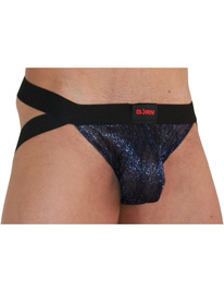 burn - 006 jock brillante azul / negro s