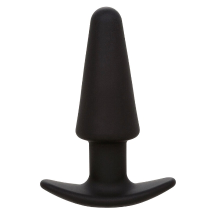 Plug Anal Calexotics Rock Bottom Cone com Vibração Preto