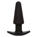 calexotics - rock bottom plug anal cÓnico 10 vibraciones silicona negro