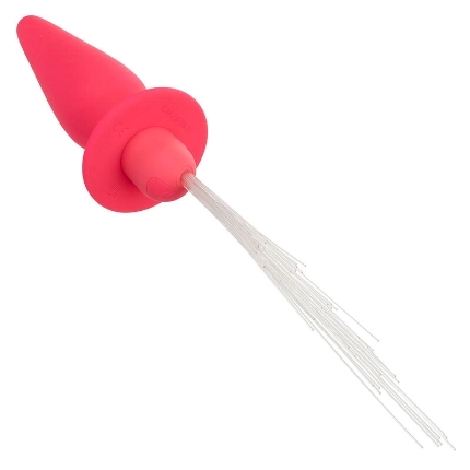 calexotics - southern lights light up anal plug 10 vibrations silicone pink