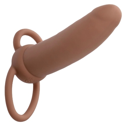 calexotics - maxx thick dual penetrator 10 vibrations brown