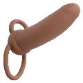 calexotics - maxx thick dual penetrator 10 vibrations brown