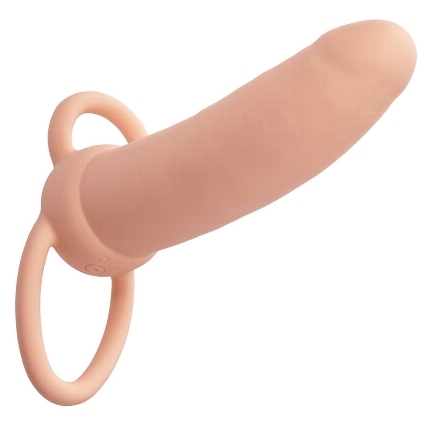 calexotics - maxx thick dual penetrator 10 vibrations flesh