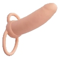 calexotics - maxx thick dual penetrator 10 vibrations flesh