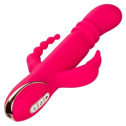 calexotics - jack fantasy triple heated vibrator rabbit pink