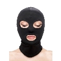 ns novelties - fetish fashion eyes and mouth hood nylon black