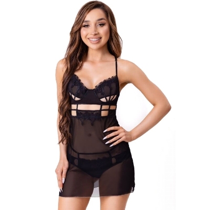 Babydoll Corsetti Fashion Maia Preto