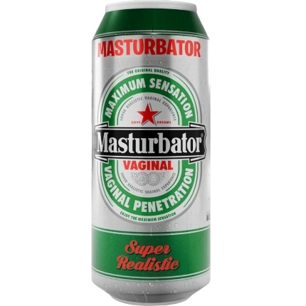 alive - male masturbator vagina beer can