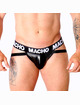 Jockstrap Macho Couro Preto