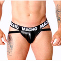 Jockstrap Macho Couro Preto