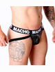 Jockstrap Macho Couro Preto