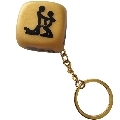 diablo picante - golden dice keychain with poses