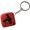 diablo picante - red dice keychain with poses