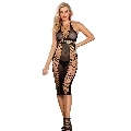 subblime - 952310 long black fishnet babydoll one size