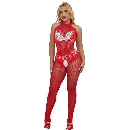 Catsuit Subblime Gola Alta Vermelho