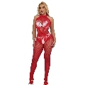 Catsuit Subblime Gola Alta Vermelho