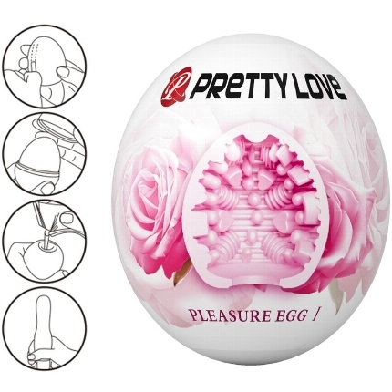 pretty love - male masturbator egg pink