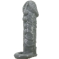 pretty love - realistic penis enlarger and delay sleeve grey