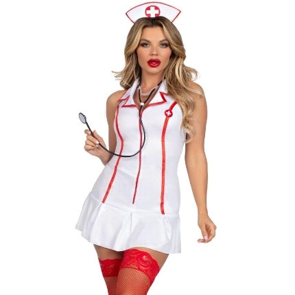 leg avenue - head nurse costume white s/m