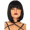 leg avenue - peluca corta de corte bob natural negro