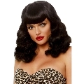 Peruca Leg Avenue Retro Curly com Franja