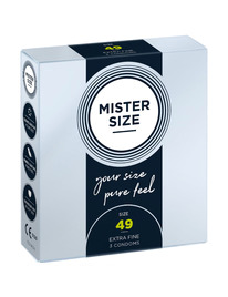 mister size - condom size s 49 mm (3 units)