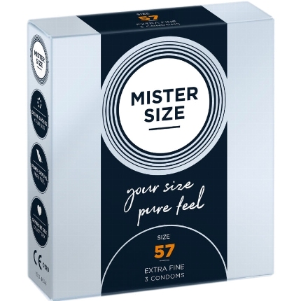 mister size - condom size l 57 mm (3 units)